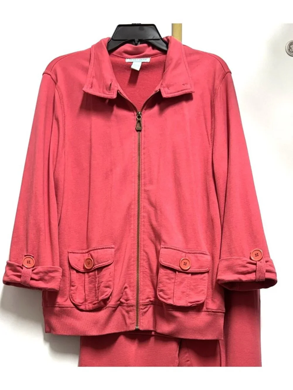 Silverwear 2 pc Women's Coral Tracksuit Jacket Lg. Pants Med - Picture 4 of 7